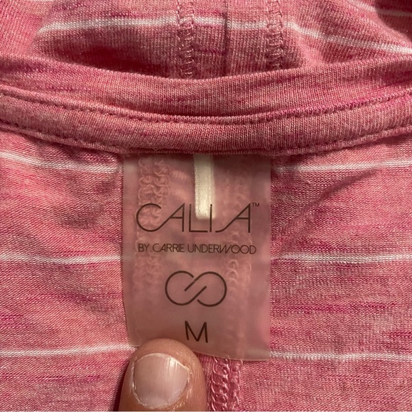 Calia Carrie Underwood Red White Striped Soft T Shirt - Picture 4 of 5